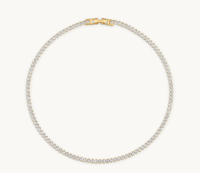 LENORE CRYSTAL TENNIS NECKLACE