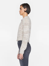 Marl Cardi Sweater in Oatmeal Heather Multi