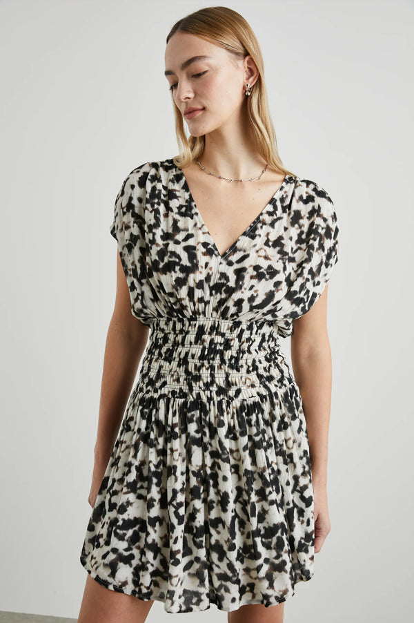 Siera Dress Blurred Cheetah