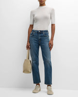 Kye Mid-Rise Straight Jeans - Notion