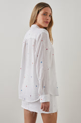 Charli Shirt - Multi Daisy Embroidery