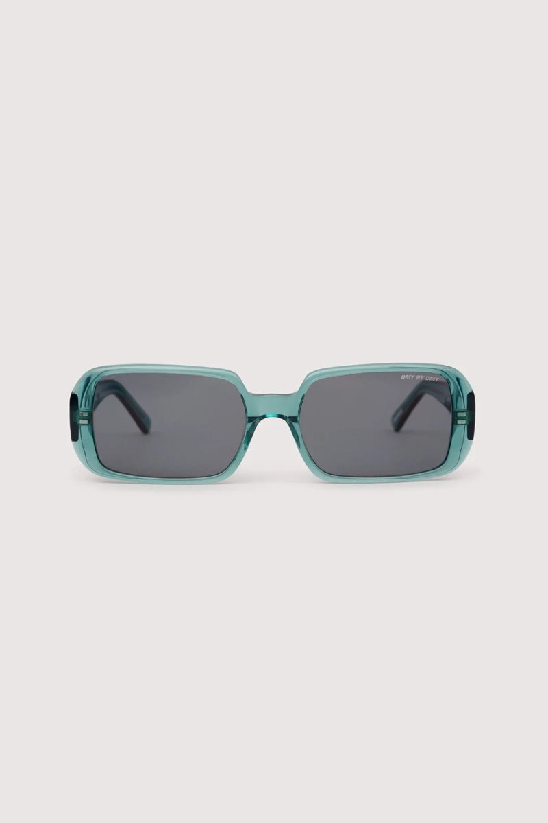 Luca Square Sunglasses - Transparent Teal