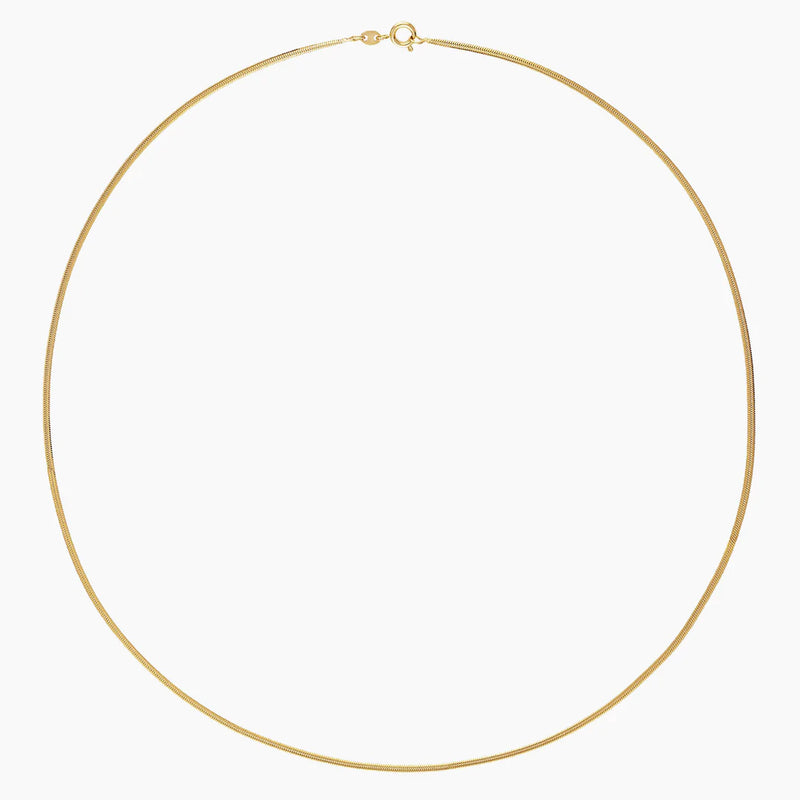 Gold Mini Snake Necklace - 18"