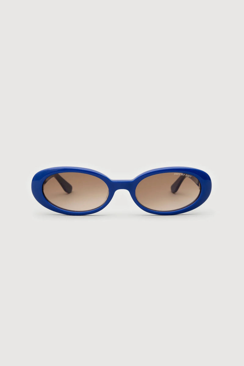 Valentina Oval Sunglasses - Cobalt Blue